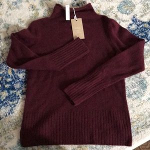 NWT madewell maroon mockneck sweater